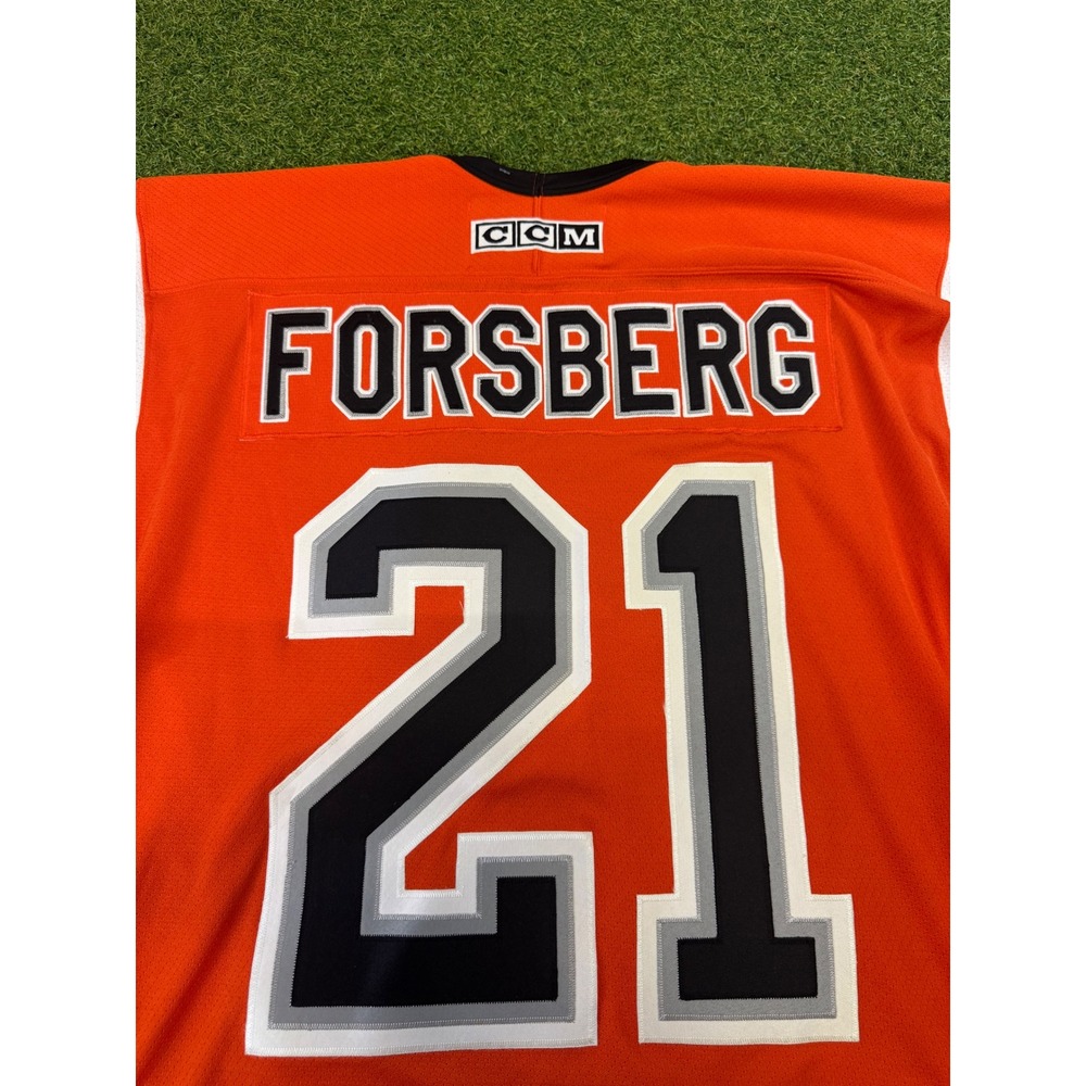Philadelphia Flyers Peter Forsberg 21 Hockey Jersey Mens CCM NHL Orange XL - Picture 8 of 9